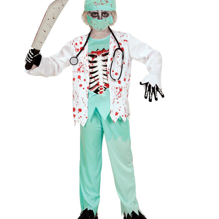 e-carnavalskleding-SYK Zombie dokter pak kind