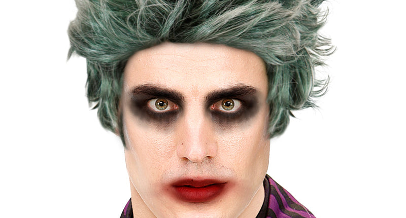 e-carnavalskleding-SYK Zombie Dracula pruik groen