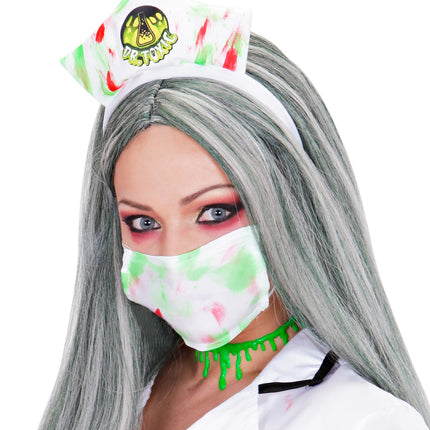 e-carnavalskleding-SYK Zombie ketting groen slijm druppels