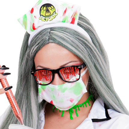 e-carnavalskleding-SYK Zombie ketting groen slijm druppels