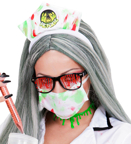 e-carnavalskleding-SYK Zombie ketting groen slijm druppels