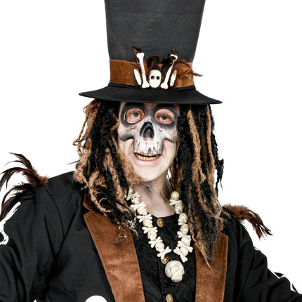 e-carnavalskleding-SYK Zombie ketting schedels