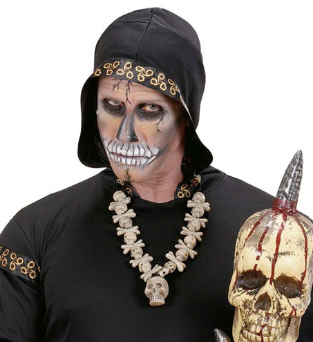 e-carnavalskleding-SYK Zombie ketting schedels