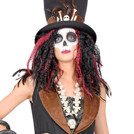 e-carnavalskleding-SYK Zombie ketting schedels