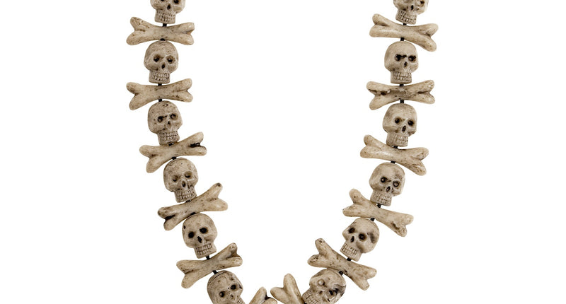 e-carnavalskleding-SYK Zombie ketting schedels