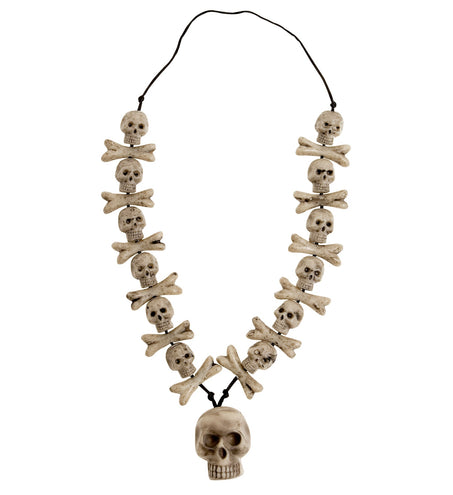 e-carnavalskleding-SYK Zombie ketting schedels