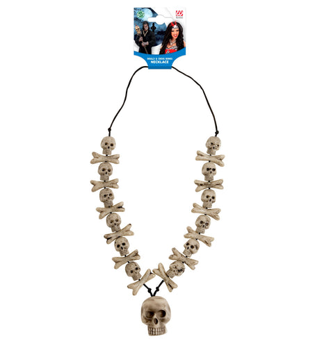 e-carnavalskleding-SYK Zombie ketting schedels