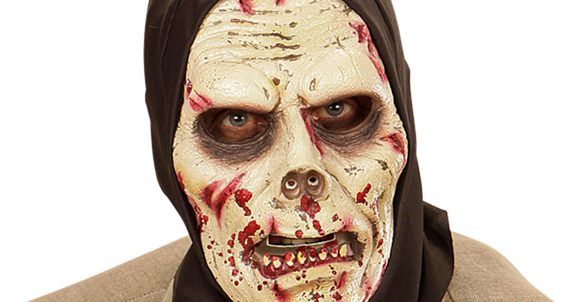 e-carnavalskleding-SYK Zombie masker met kap