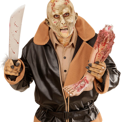 e-carnavalskleding-SYK Zombie masker open mondje