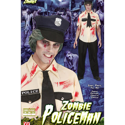 e-carnavalskleding-SYK Zombie politieman pak Halloween