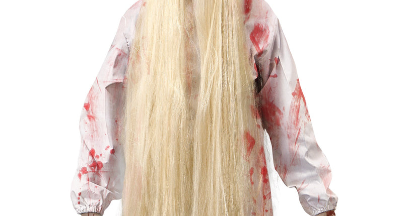 e-carnavalskleding-SYK Zombie pop geest pruik blond
