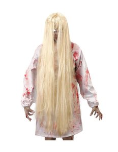 e-carnavalskleding-SYK Zombie pop geest pruik blond