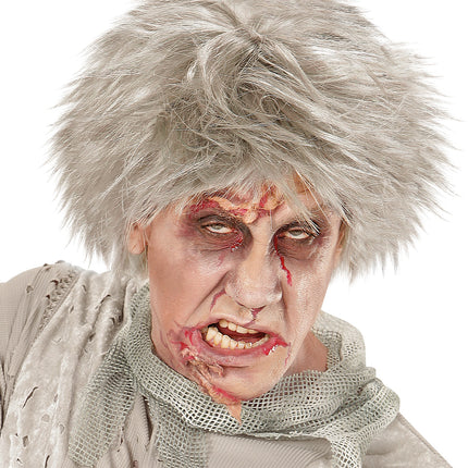 e-carnavalskleding-SYK Zombie pruik Ves wilde haren