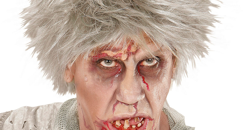 e-carnavalskleding-SYK Zombie pruik Ves wilde haren