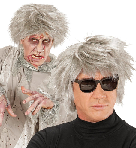 e-carnavalskleding-SYK Zombie pruik Ves wilde haren