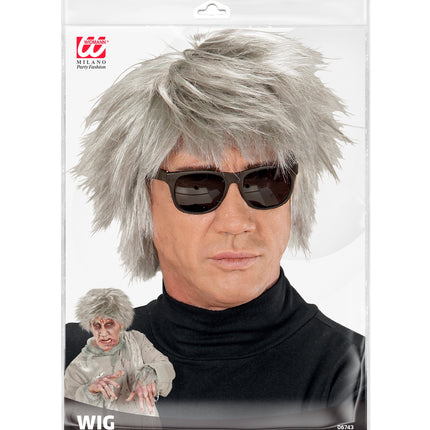 e-carnavalskleding-SYK Zombie pruik Ves wilde haren