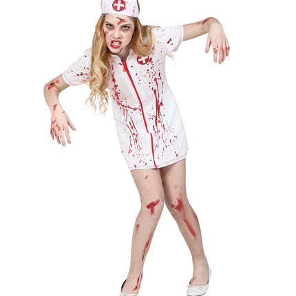 e-carnavalskleding-SYK Zombie verpleegster jurkje kinderen
