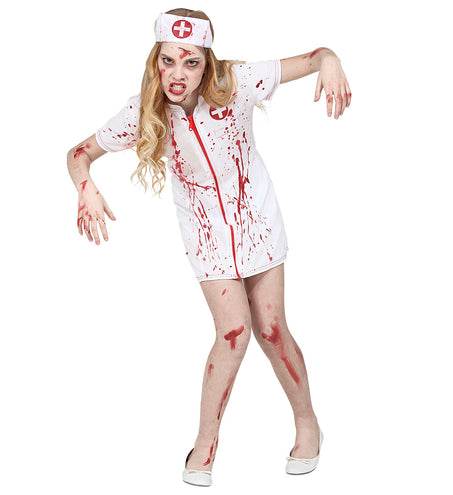 e-carnavalskleding-SYK Zombie verpleegster jurkje kinderen