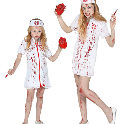 e-carnavalskleding-SYK Zombie verpleegster jurkje kinderen