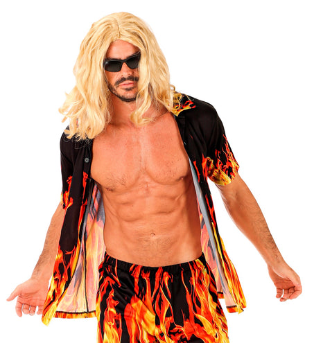 e-carnavalskleding-SYK Zomer partyshirt Flames