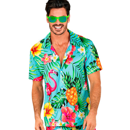 e-carnavalskleding-SYK Zomer partyshirt Flamingo