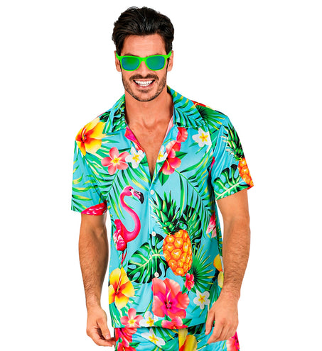 e-carnavalskleding-SYK Zomer partyshirt Flamingo