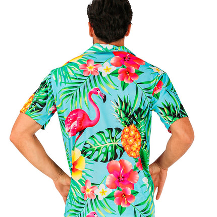 e-carnavalskleding-SYK Zomer partyshirt Flamingo