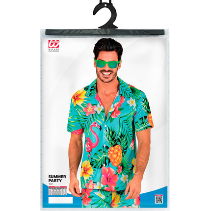 e-carnavalskleding-SYK Zomer partyshirt Flamingo