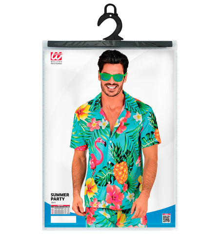 e-carnavalskleding-SYK Zomer partyshirt Flamingo