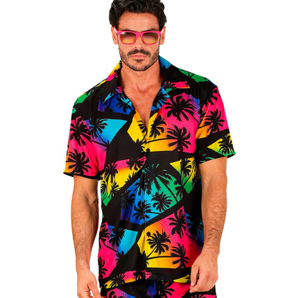 e-carnavalskleding-SYK Zomer partyshirt Palmtrees