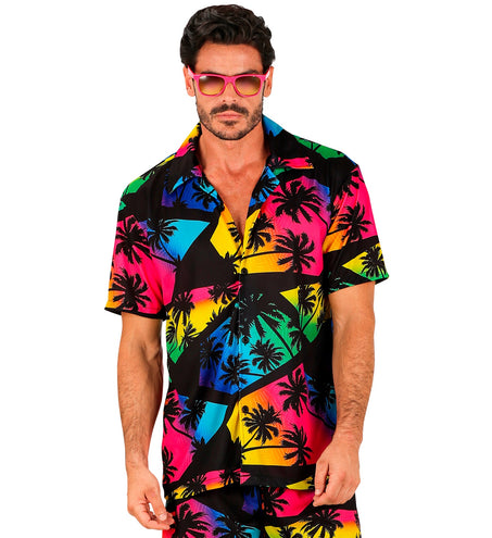 e-carnavalskleding-SYK Zomer partyshirt Palmtrees