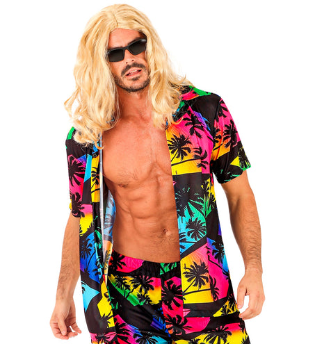 e-carnavalskleding-SYK Zomer partyshirt Palmtrees