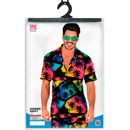 e-carnavalskleding-SYK Zomer partyshirt Palmtrees