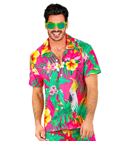e-carnavalskleding-SYK Zomer partyshirt Parrot
