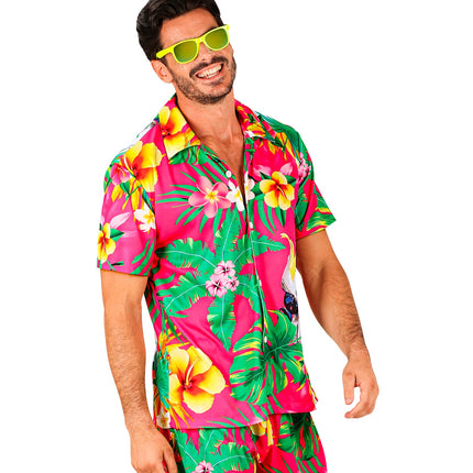 e-carnavalskleding-SYK Zomer partyshirt Parrot