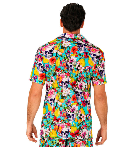 e-carnavalskleding-SYK Zomer partyshirt Skulls