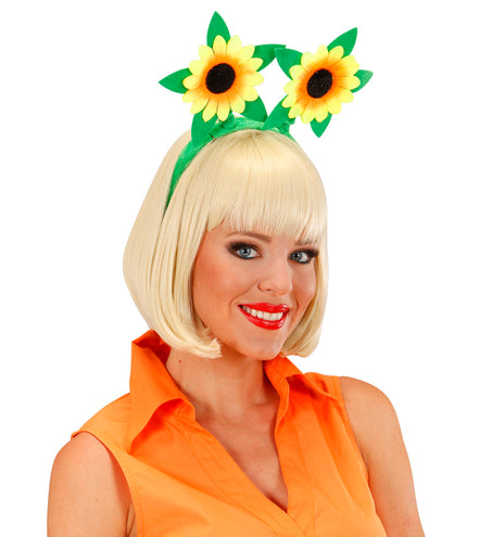 e-carnavalskleding-SYK Zonnebloem haarband tiara