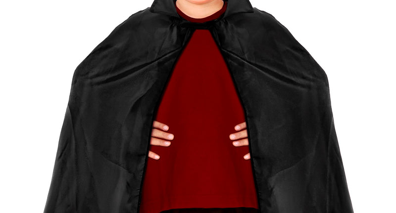 e-carnavalskleding-SYK Zorro cape rood of zwart kind