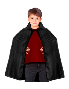e-carnavalskleding-SYK Zorro cape rood of zwart kind