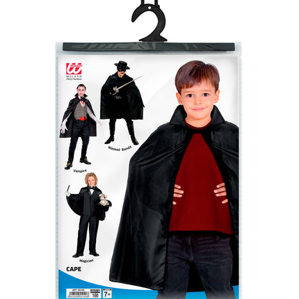 e-carnavalskleding-SYK Zorro cape rood of zwart kind