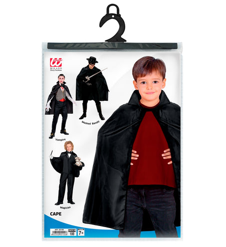 e-carnavalskleding-SYK Zorro cape rood of zwart kind