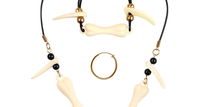 e-carnavalskleding-SYK Zulu ketting set Jungle