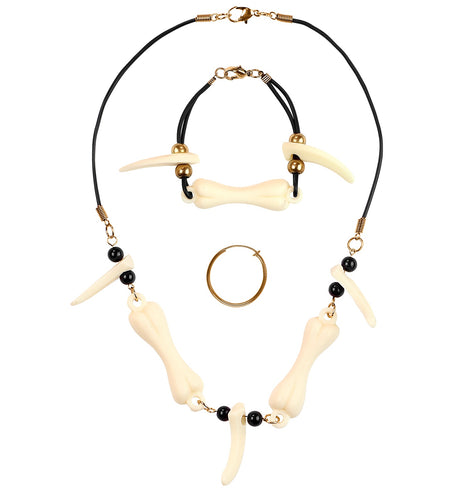 e-carnavalskleding-SYK Zulu ketting set Jungle