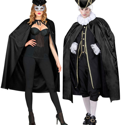 e-carnavalskleding-SYK Zwart cape halloween
