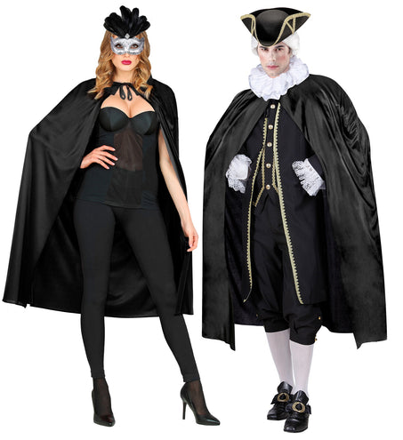 e-carnavalskleding-SYK Zwart cape halloween