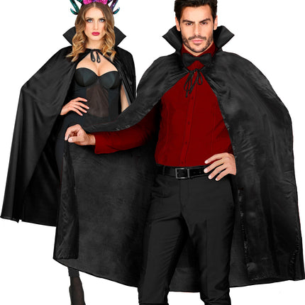 e-carnavalskleding-SYK Zwart cape halloween