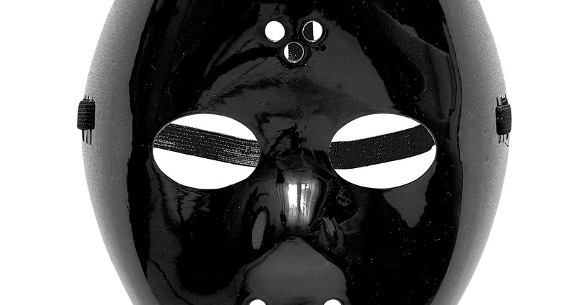 e-carnavalskleding-SYK Zwart Hockey masker voor Halloween