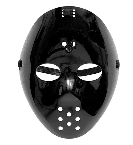 e-carnavalskleding-SYK Zwart Hockey masker voor Halloween
