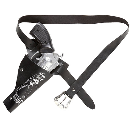 e-carnavalskleding-SYK Zwart holster cowboy kids