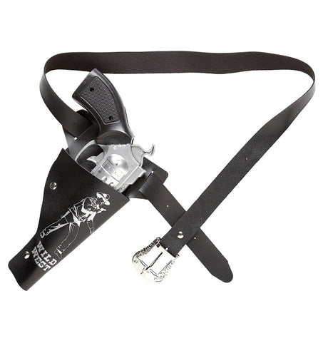 e-carnavalskleding-SYK Zwart holster cowboy kids